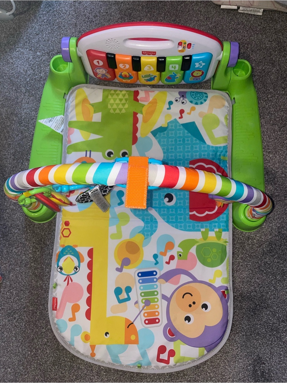Fisher-Price Multicolor Musical Activity Gym with Rainbow Arch